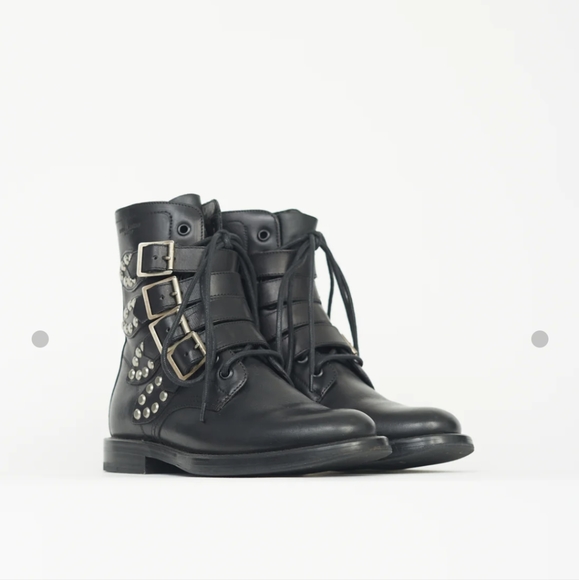 Saint Laurent studded boots - Picture 3 of 9